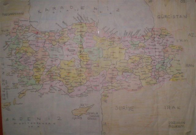 Doğukan Üzerem Çizimi ile Türkiye Haritası