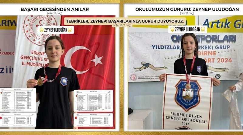 Budakdoğanca’nın Gururu: Zeynep Uludoğan’dan 3 Altın Madalya!