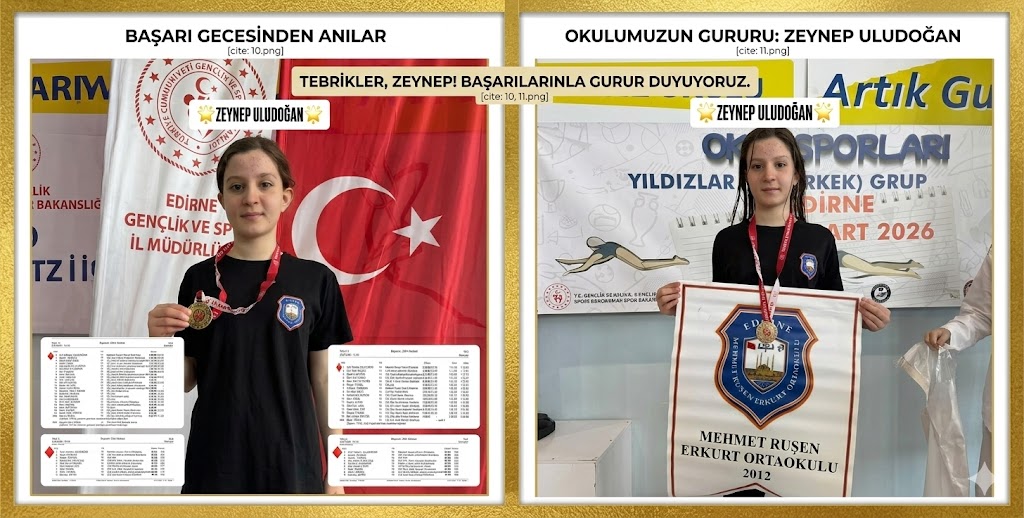Budakdoğanca’nın Gururu: Zeynep Uludoğan’dan 3 Altın Madalya!
