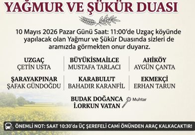 Yağmur ve Şükür Duası