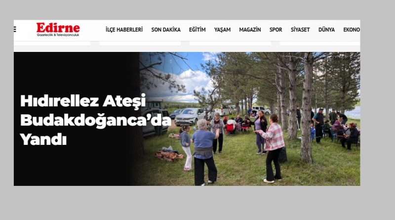 Edirne Gazetesi’ne Teşekkür Ediyoruz!