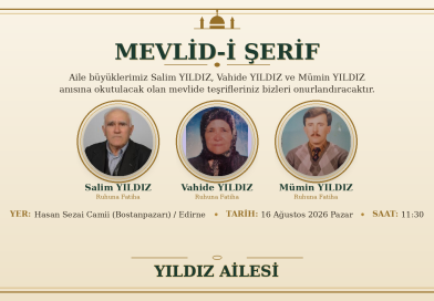 Mevlide Davet… YILDIZ AİLESİ